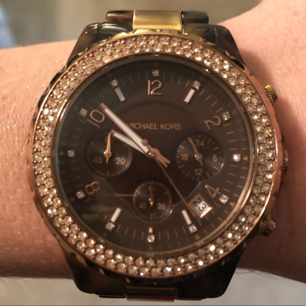 Michael Kors tortoise watch